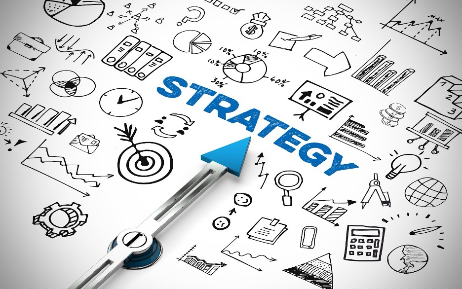 diagram with different components of a marketing strategy